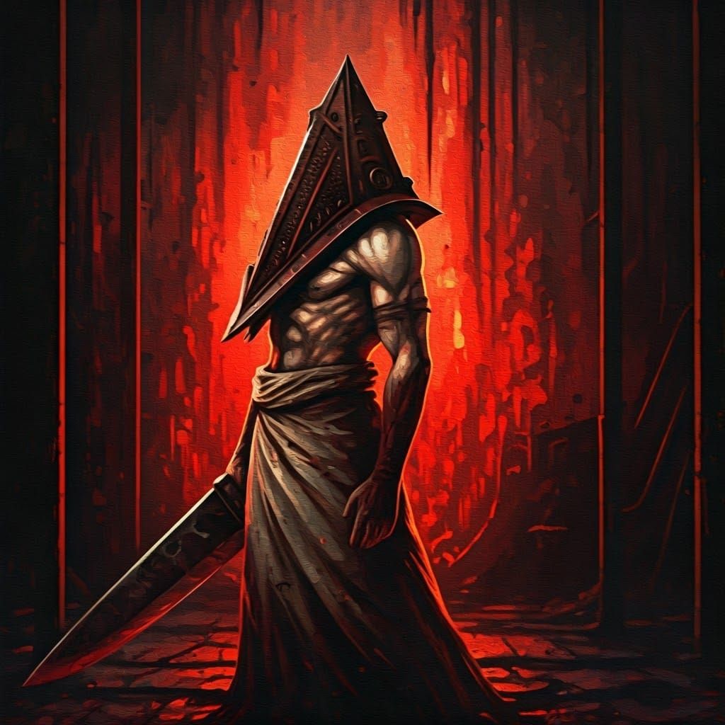 Silent Hill Inspired Executioner in Decaying Morgue