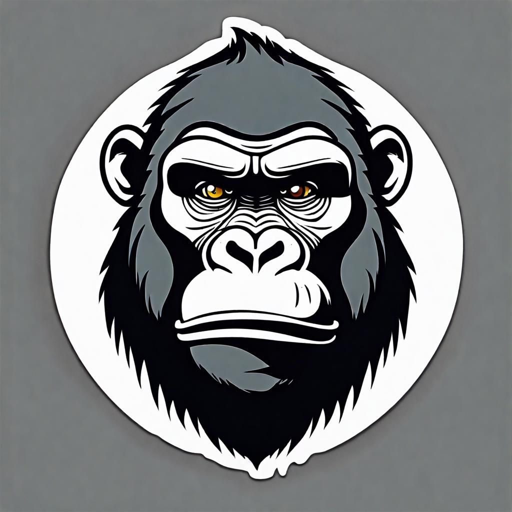 Cartoon gorilla
