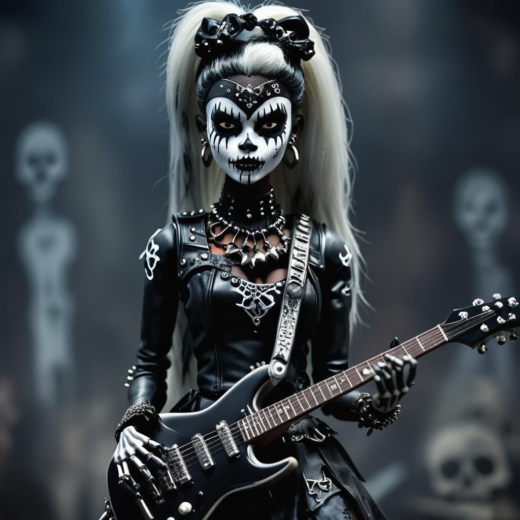 My first Blackmetal Barbie