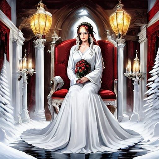 Winter Wonderland Anime Style Snowscapes