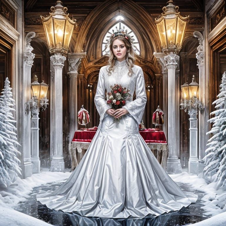 Winter Wonderland Anime Style Snowscapes