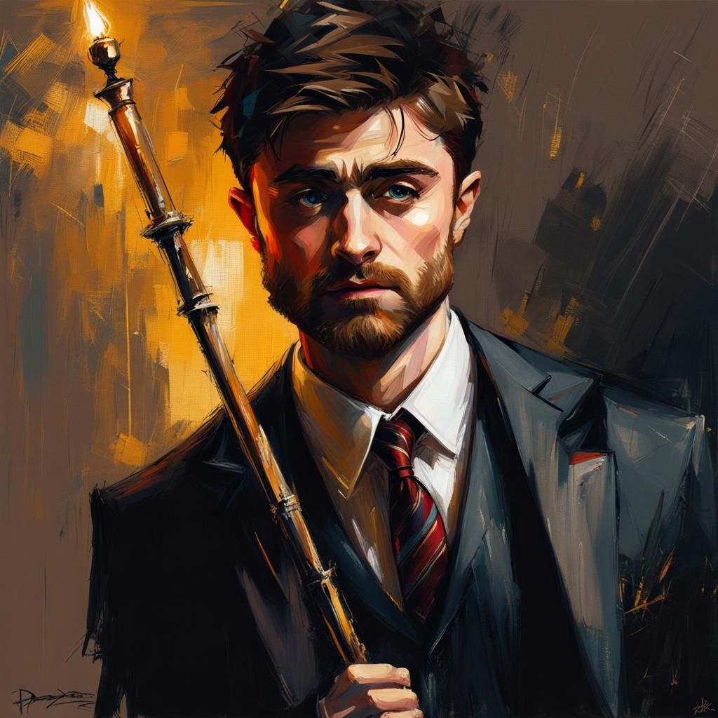 Daniel Radcliffe as Wizard in Asencio Style