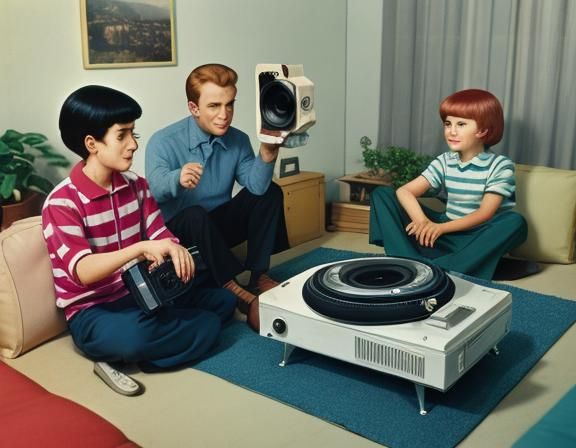 1960s Family Movie Night with 16mm Projector