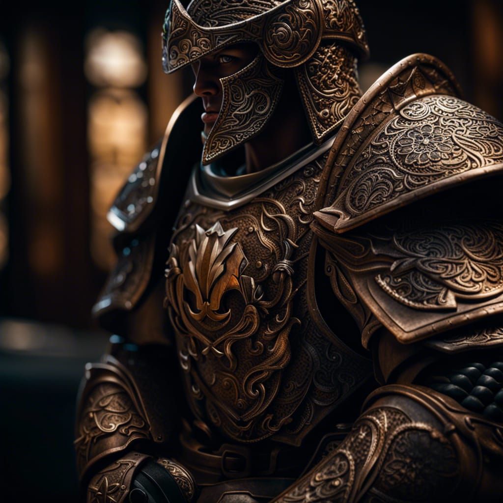 Hyperrealistic Paladin in Cinematic Lighting