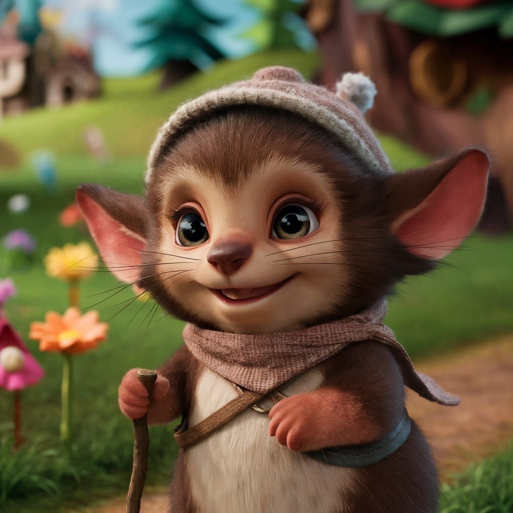Wistiti: Cute Creature in Whimsical Forest