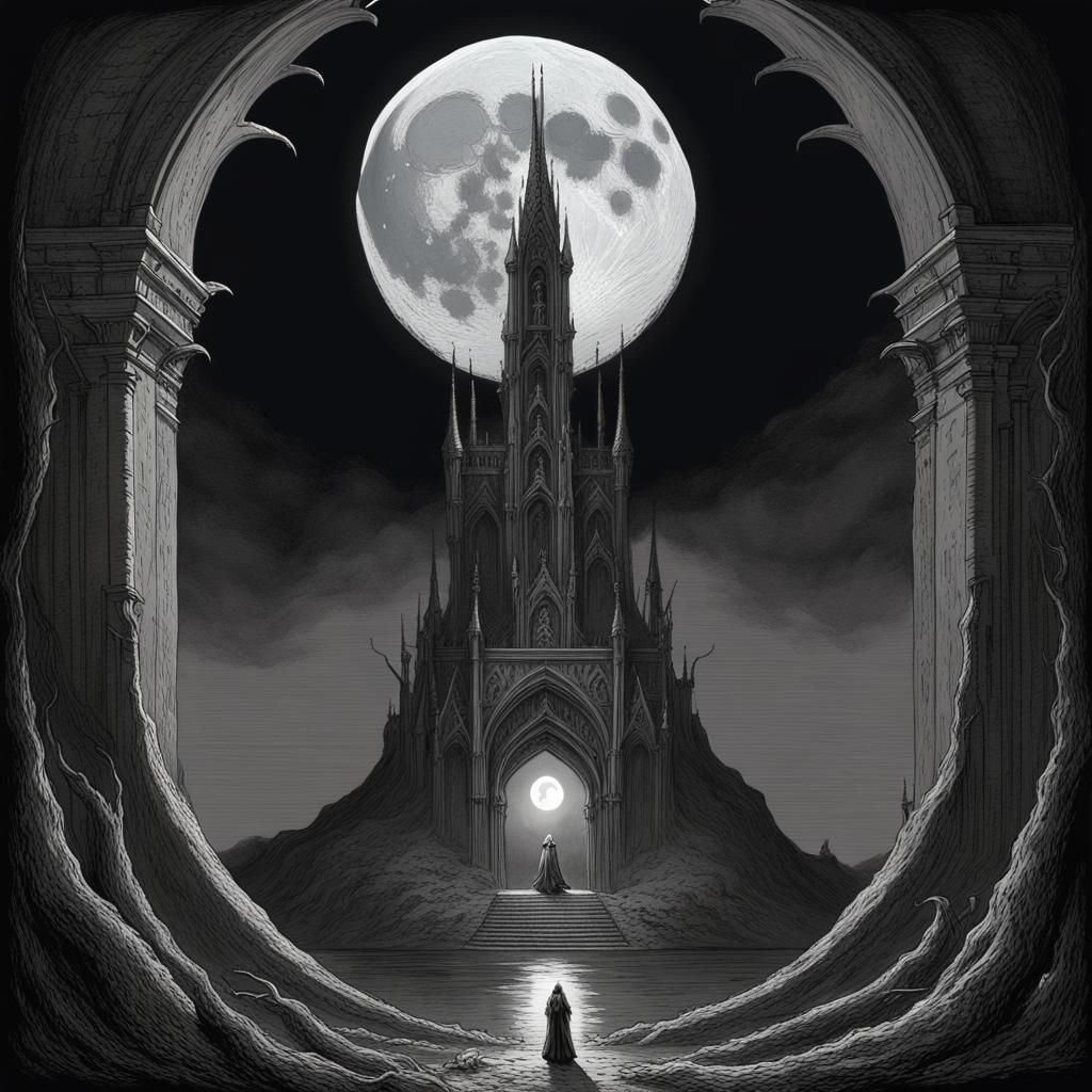 Moon Elf Dark Tower with Moon Portal