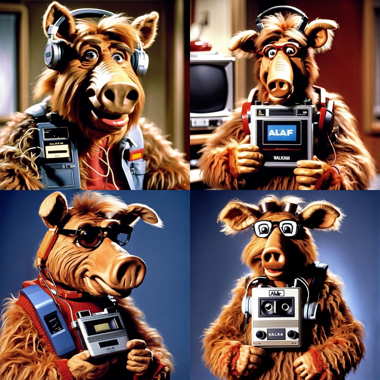 ALF Listens to Music on a Walkman