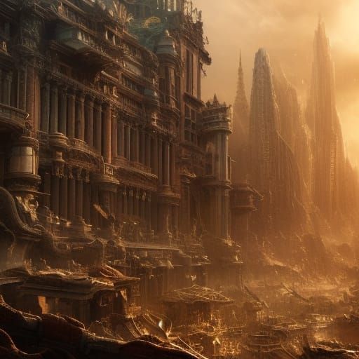 Epic Chaos: A Stunning Digital Matte Painting