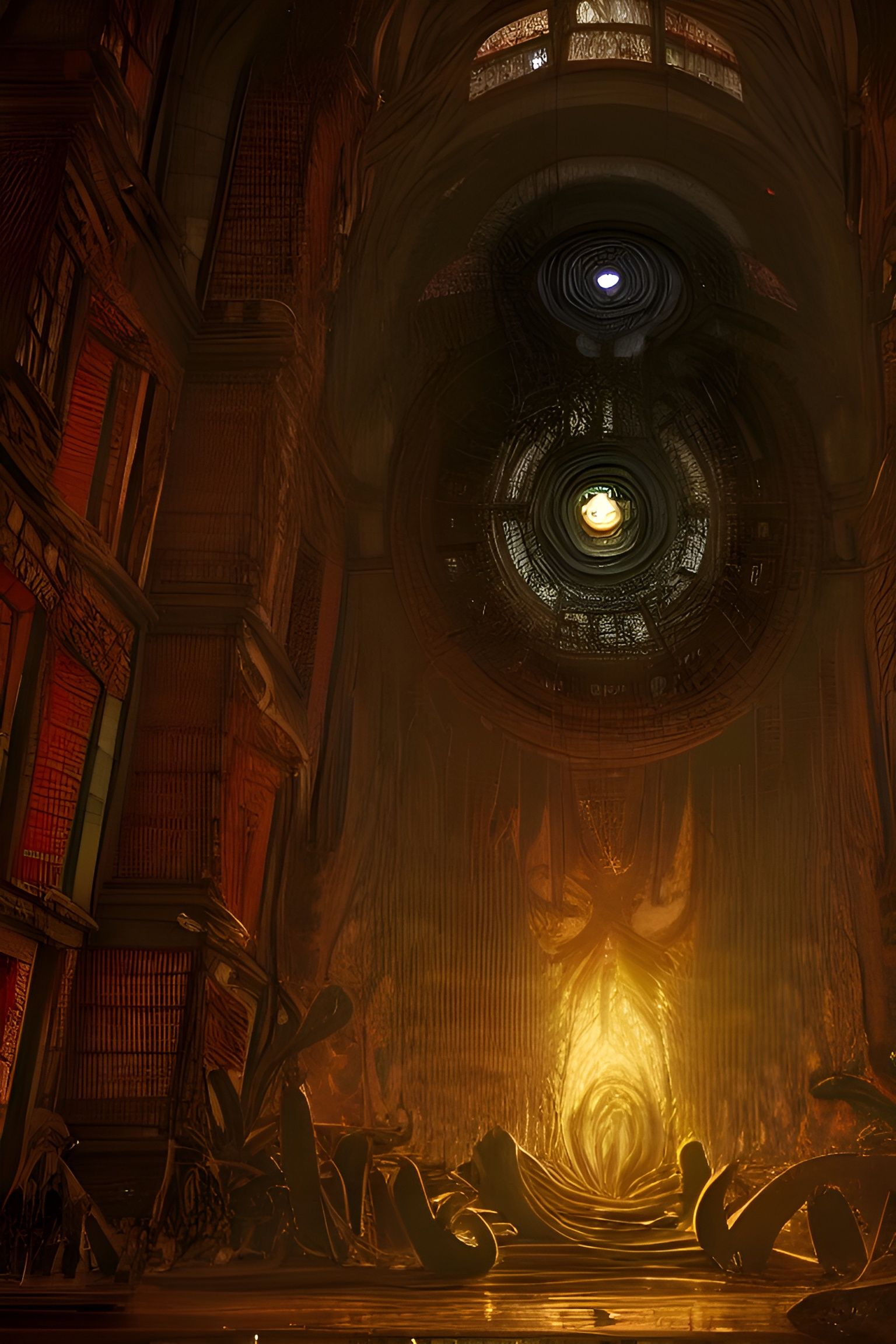 Eldritch Stained Glass Vase in Renaissance Style