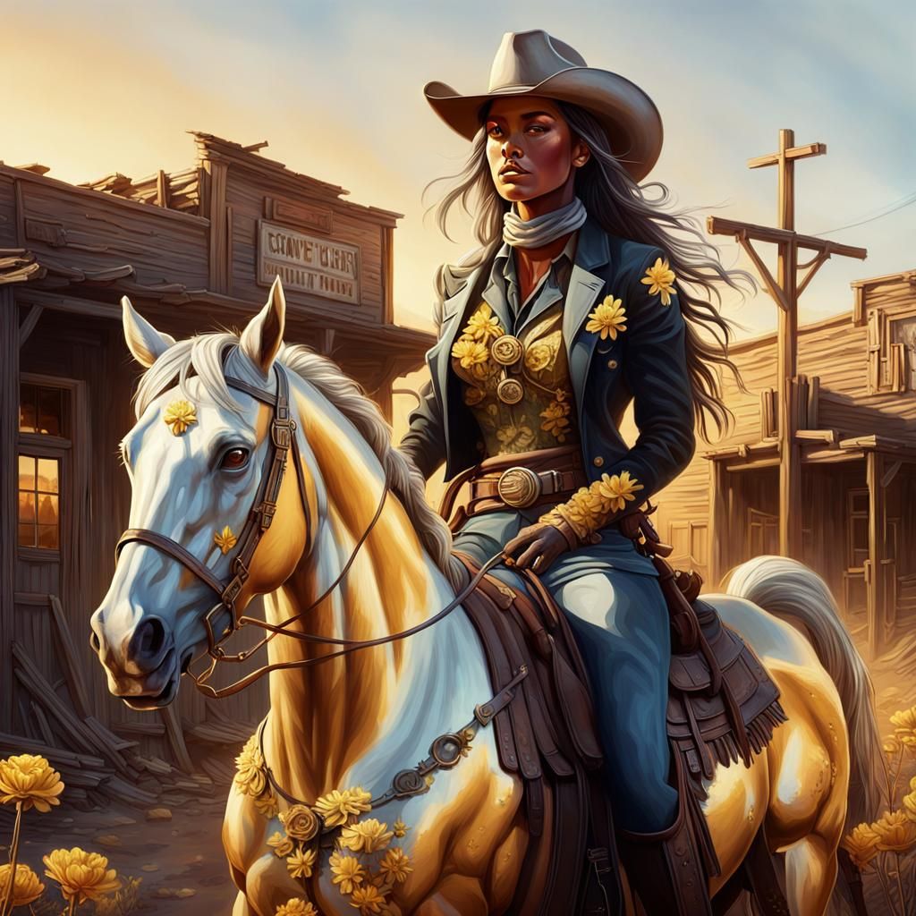 Wild West Town Rediscovered by Cowboy Woman