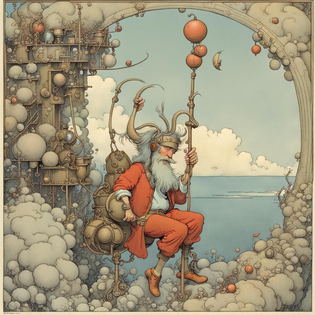 Capricorn in Heath Robinson Style