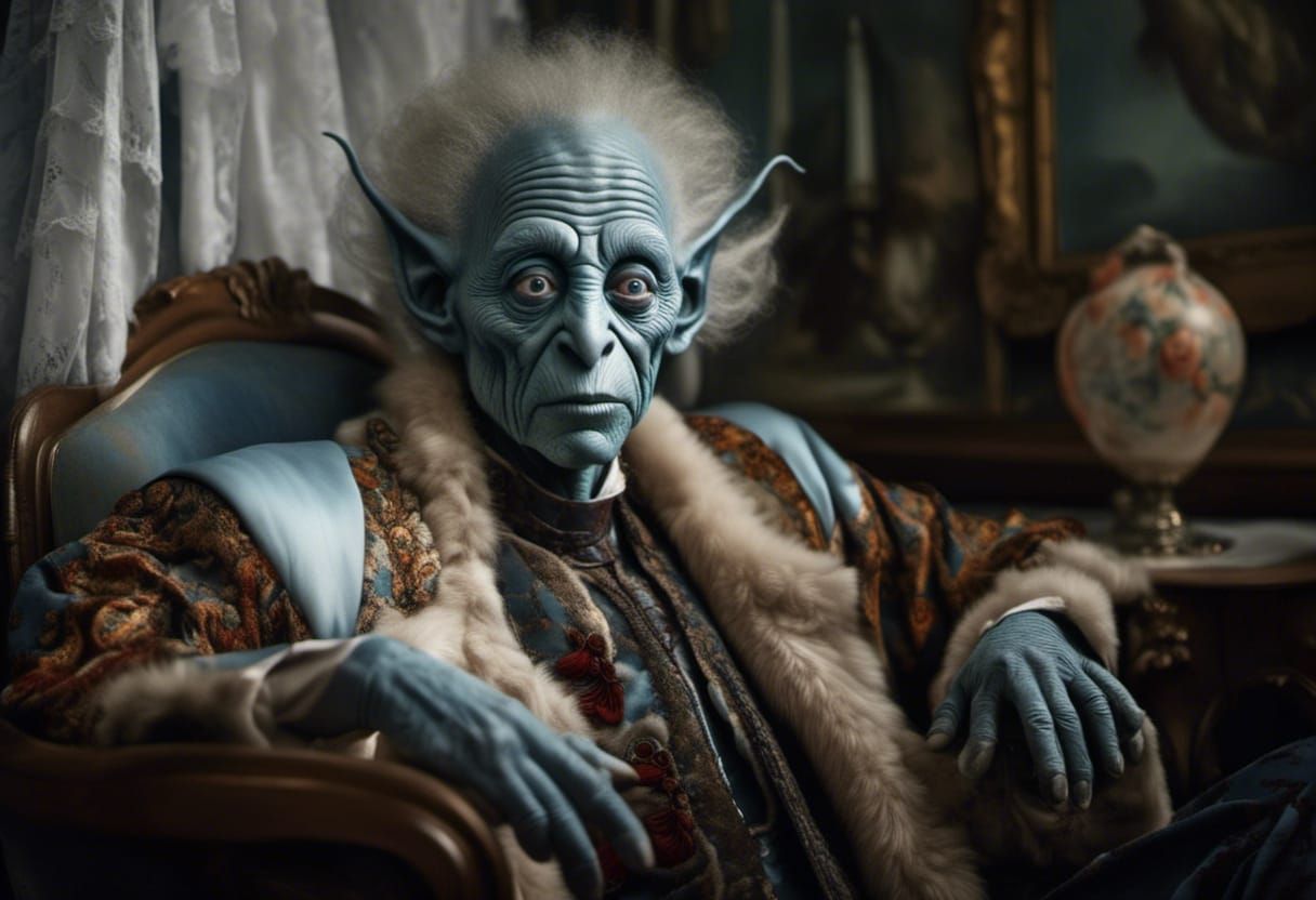 Aliens Party: Hyperrealistic Rendition of Classic Art