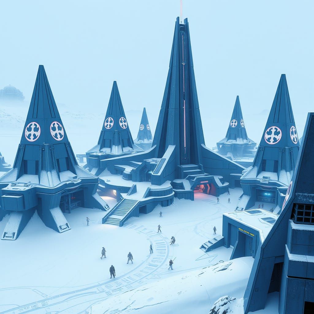 Sleek Chiss Settlement on Hoth's High Plateau