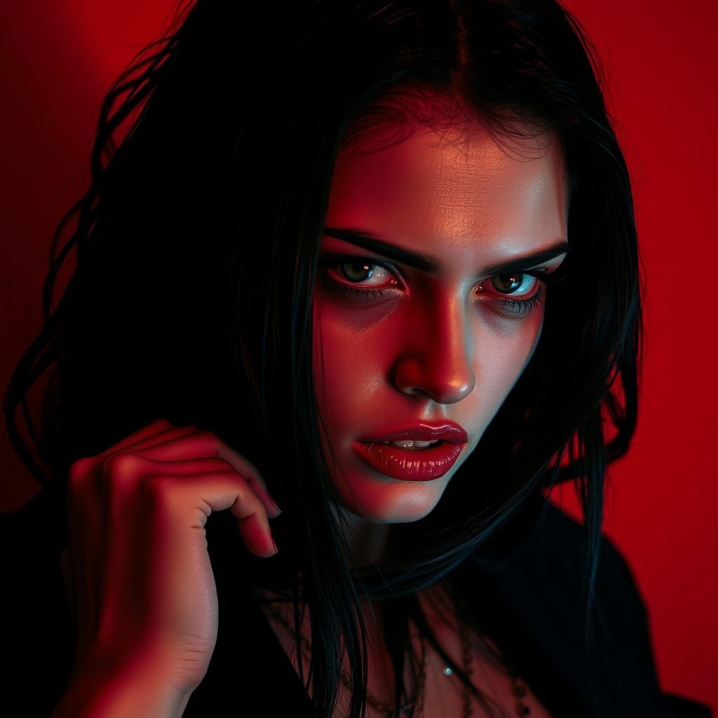 Dark Valentine Goddess Channels Bloody Passion