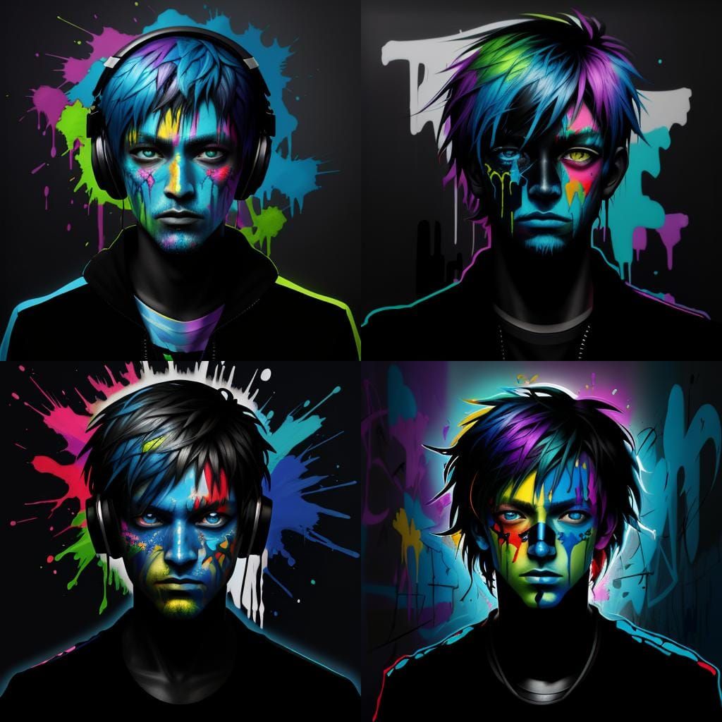 Windows Music Player in Graffiti Street Art