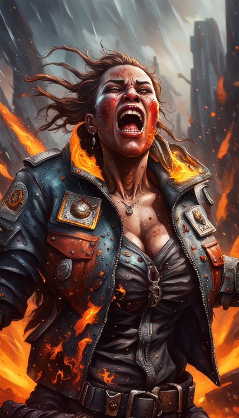 Fiery Meteor Shower and Orc War Scene