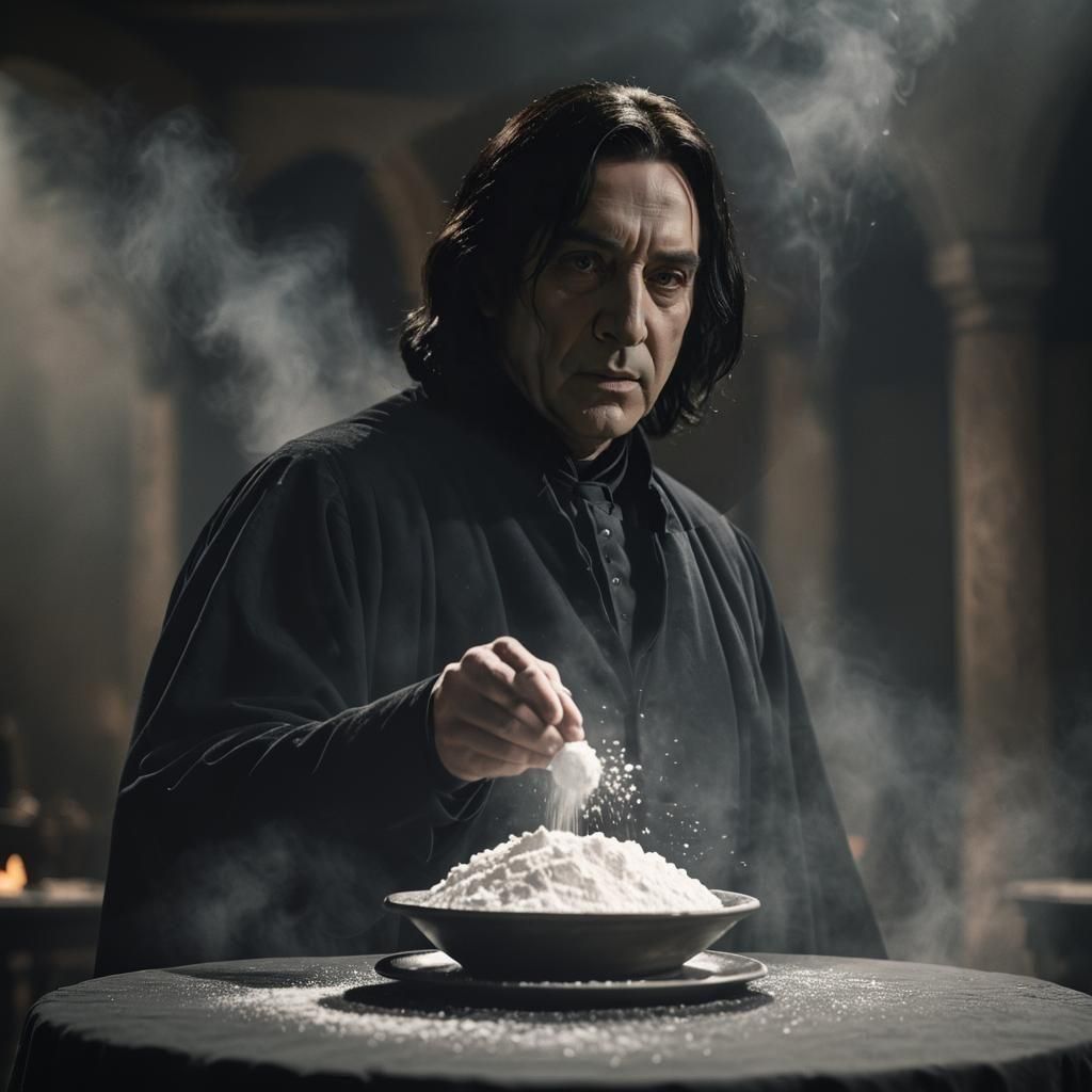 Dramatic Film Still of Severus Snape