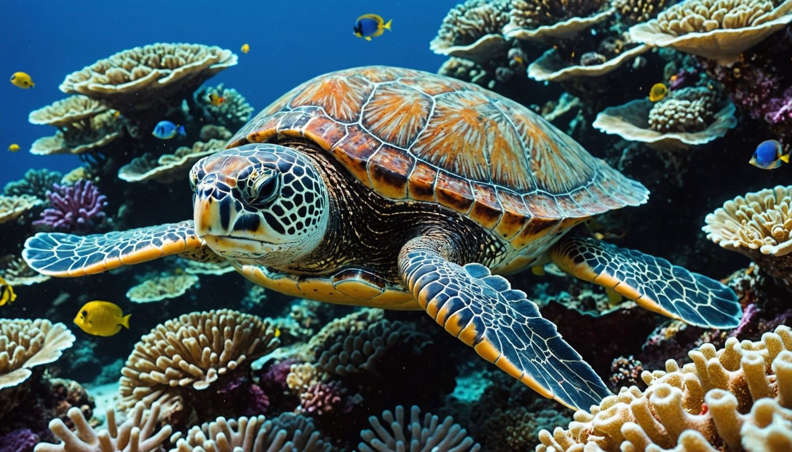 Vibrant Coral Reef Macro Photography, Hyperrealistic Details