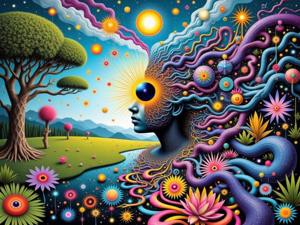 Cosmic Duality in Psychedelic Dreamscape