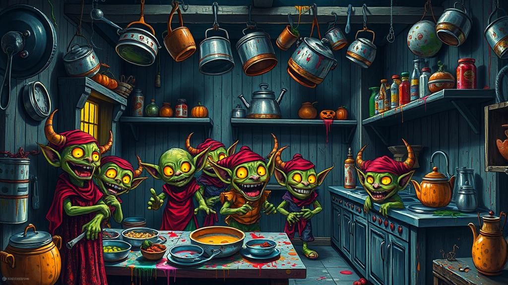 Hobgoblins' Halloween Mischief: Graffiti Street Art