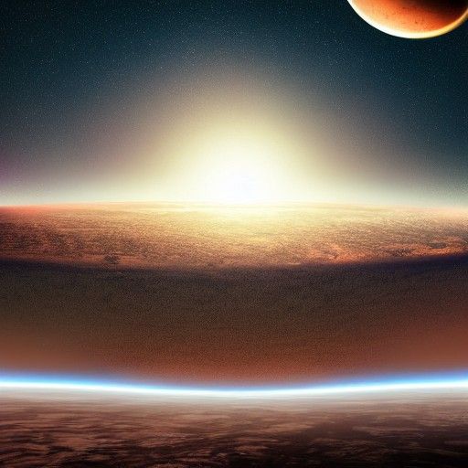 Cinematic Planetary Collision: Detailed Matte Painting