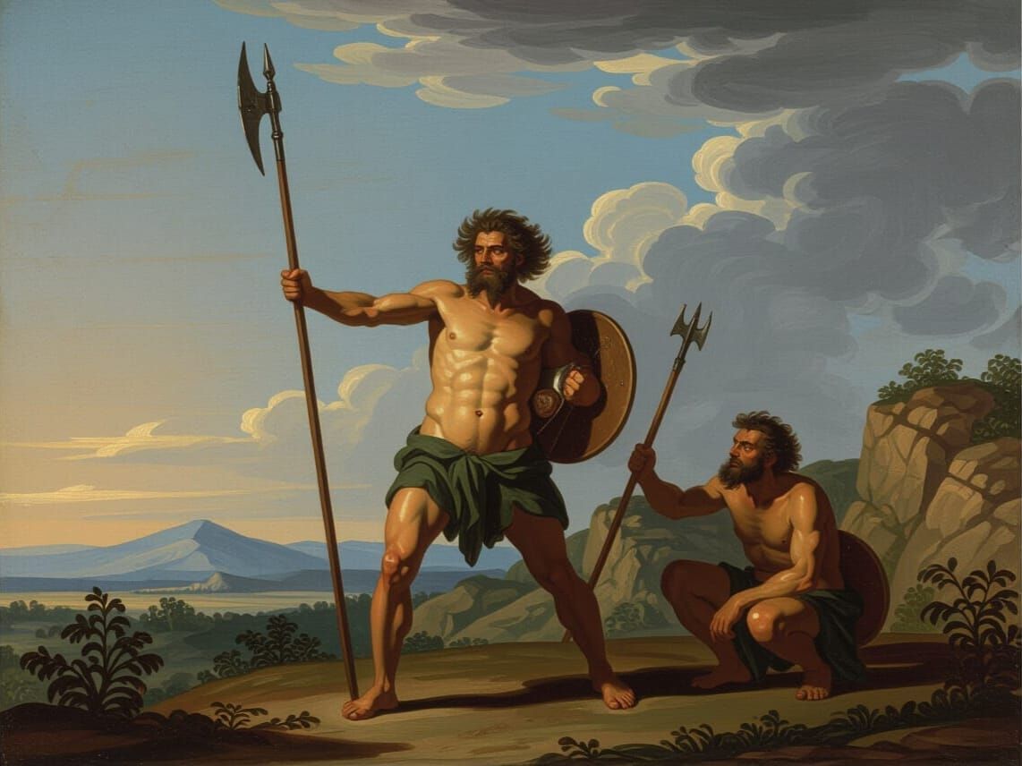 Dramatic Landscape in Salvator Rosa Style