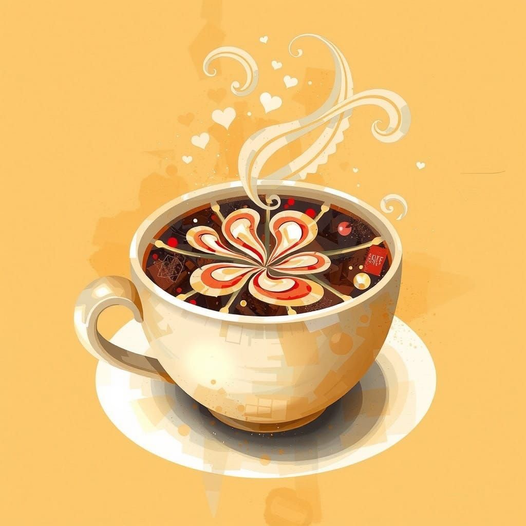 Urban Mosaic Graffiti Scene with Gritty City Texture