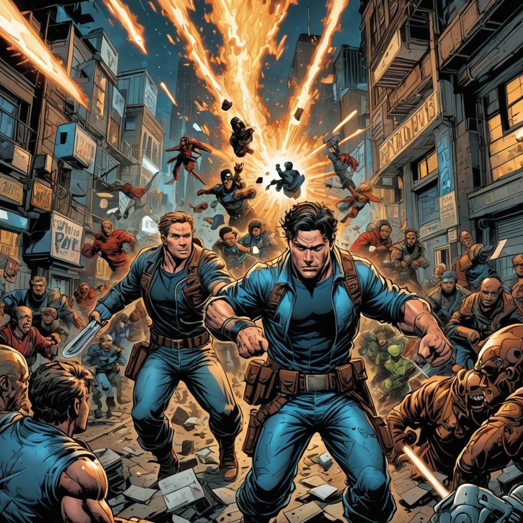 Dynamic Onomatopoeia in Comic Book Style