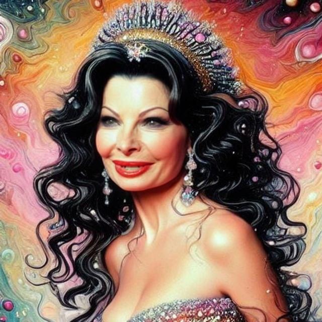 Fran Drescher as a Greek Goddess