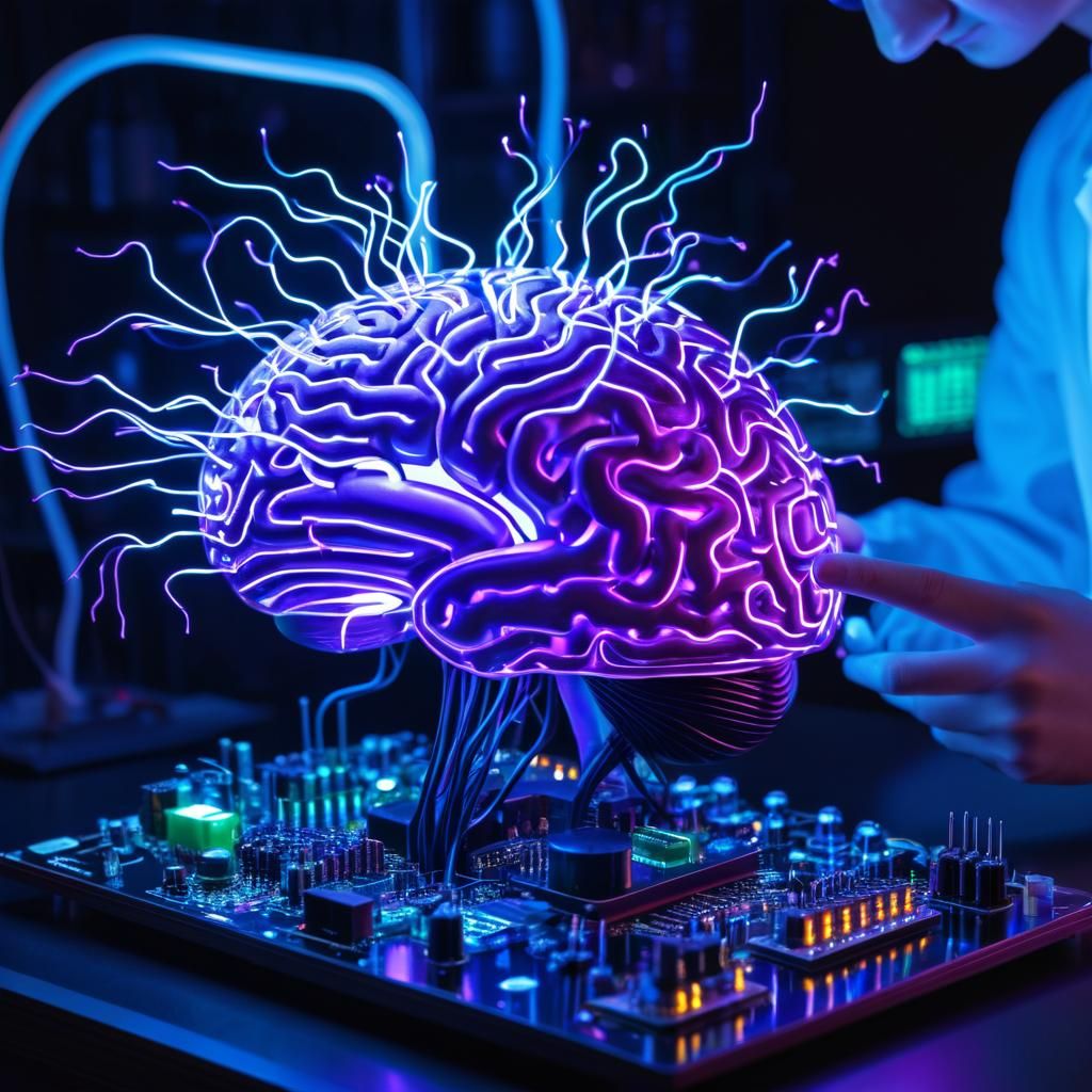 Mad Scientist Experiments on Sci-Fi Brain PCB