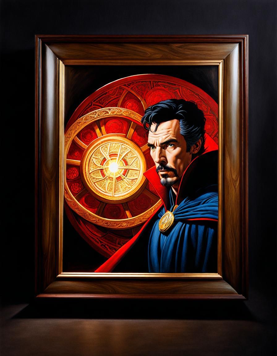 Doctor Strange Portrait in Marvel Comic Style
