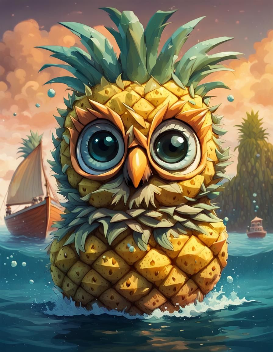 Pineapple Owl Boat (Unconventional boats)