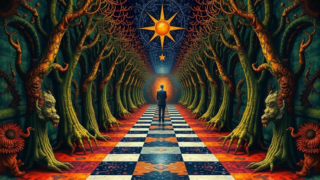 Surreal Fantasy Portrait in Doré Rutkowski Style