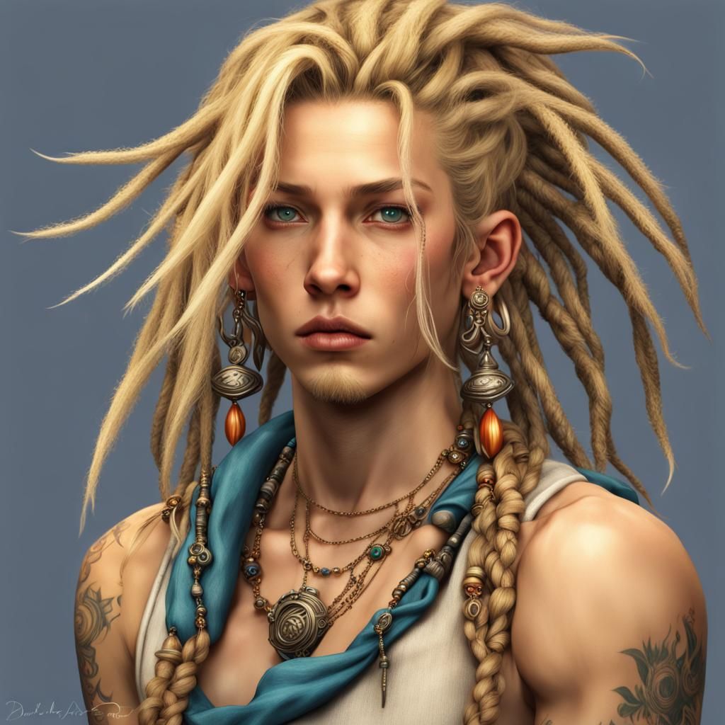 Studio Ghibli Style Androgynous Character Portrait