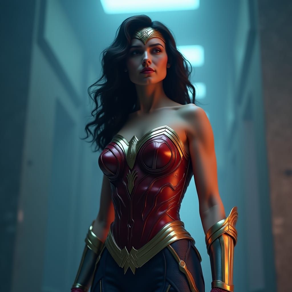 Wonderwoman: Hyper-Realistic 3D Heroic Rendering