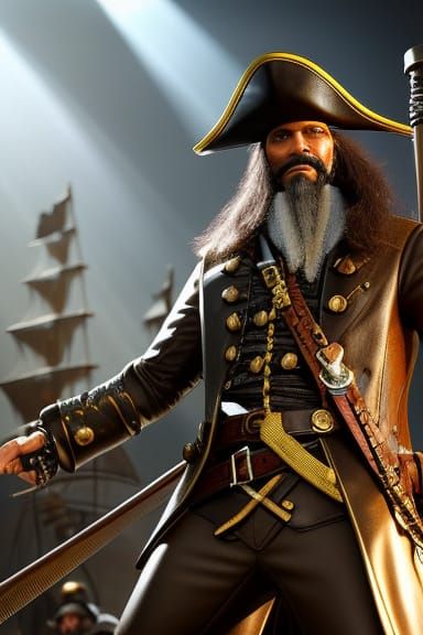 Pirate Captain Blackbeard