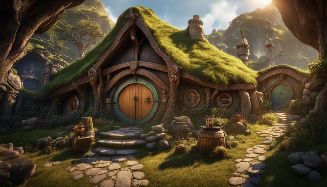 Inside a Hobbit House: Fantasy Concept Art