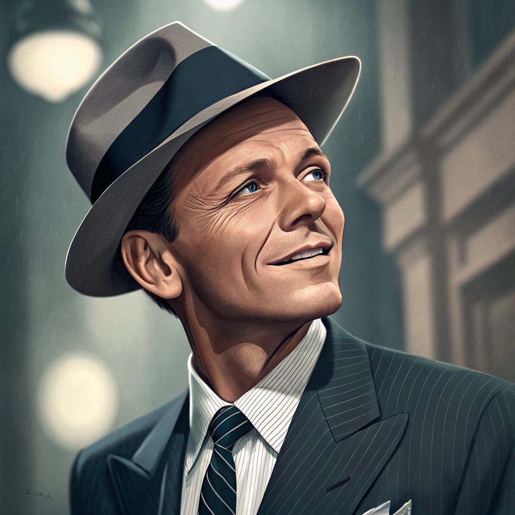 Frank Sinatra AI Portrait