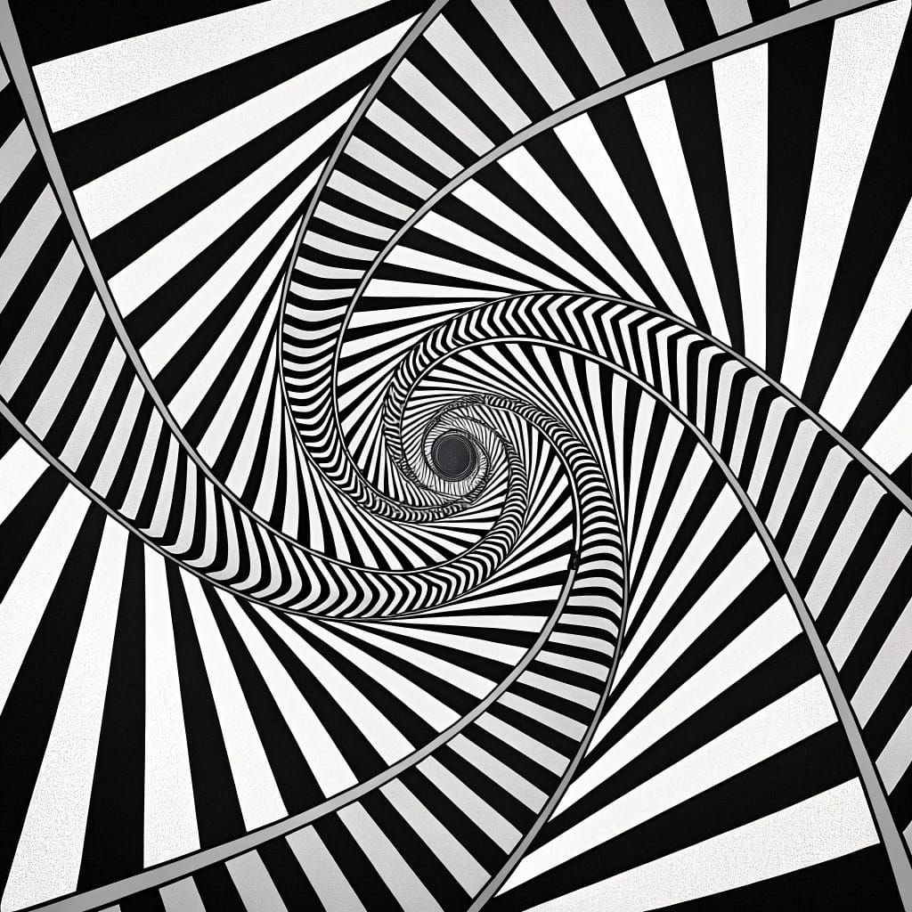 Vibrant Bridget Riley-Inspired Optical Illusion