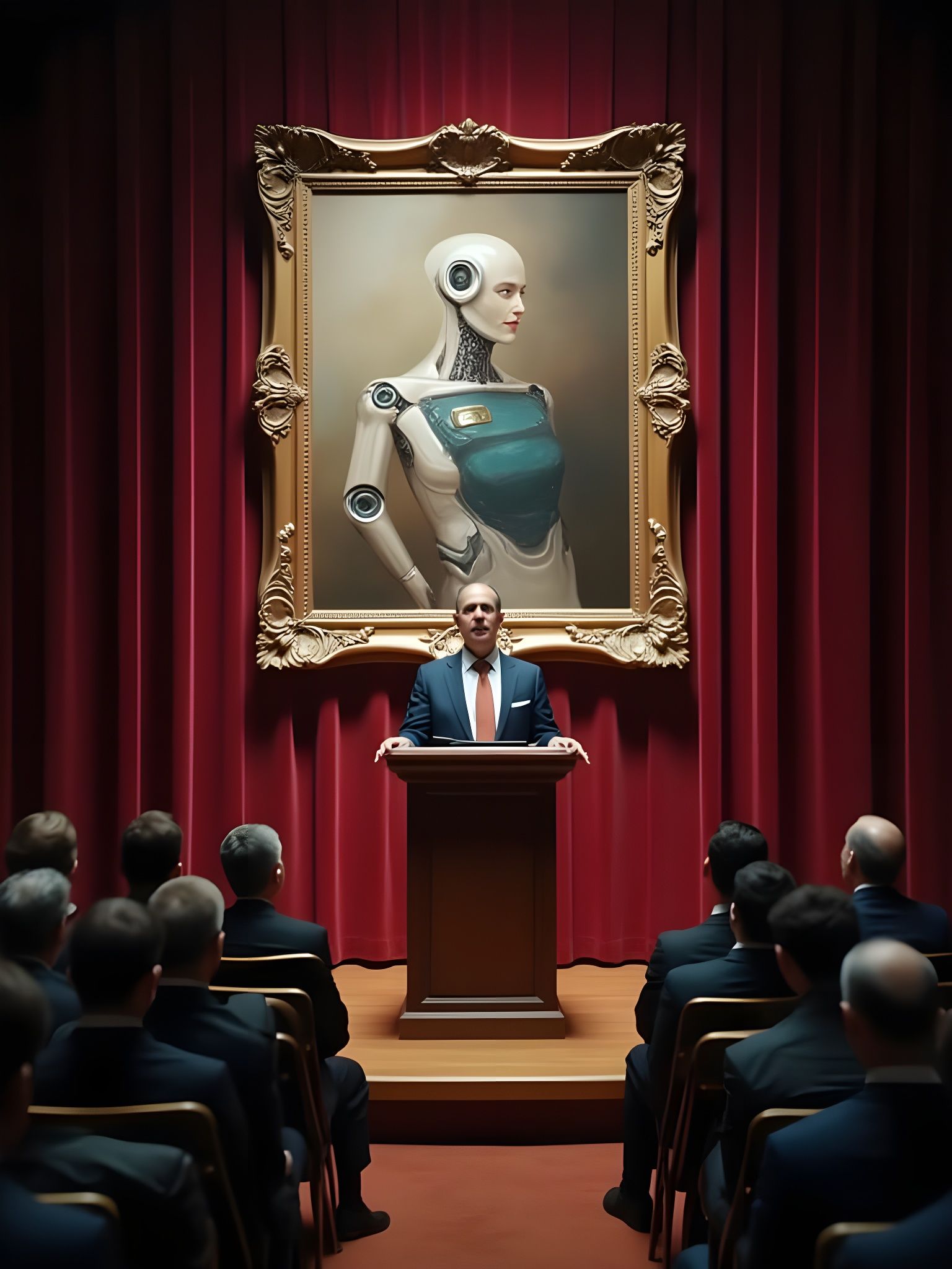 Art Auctioneer Sells Abstract AI Painting to Wealthy Buyers