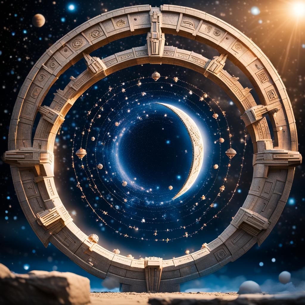 Stargate Photograph with Bokeh and Natural Lighting