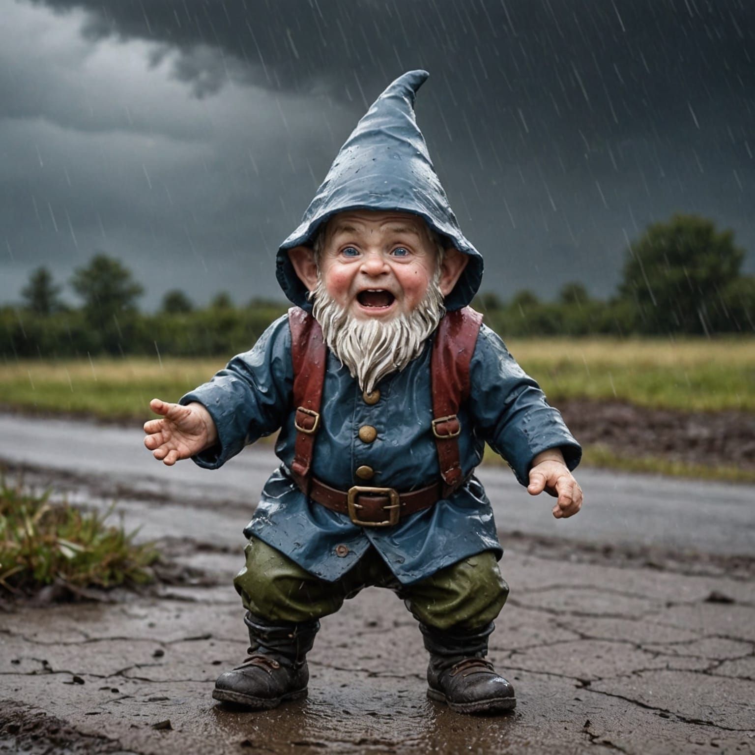 Gnome Versus Storm: A Battle Against the Elements