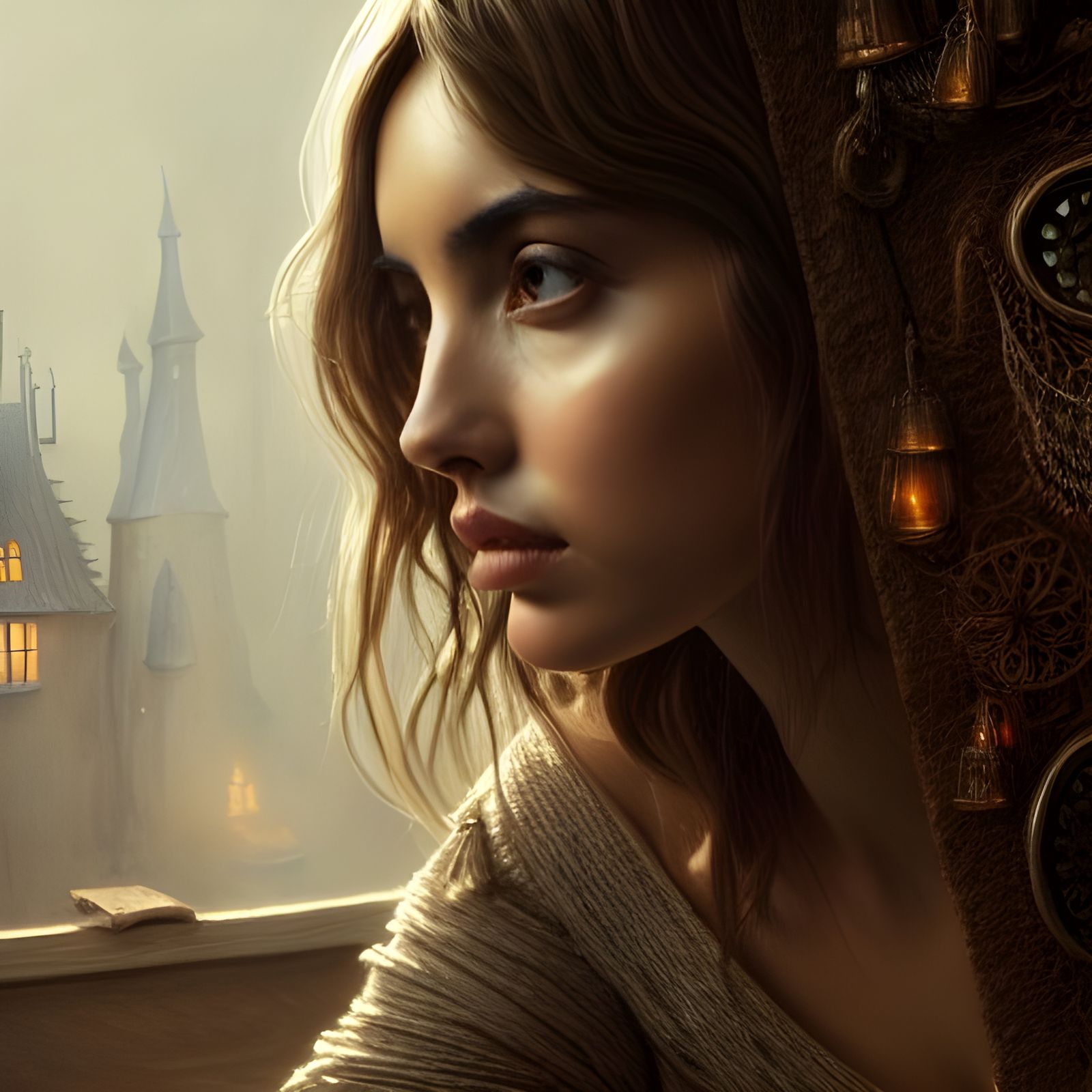 Gazing out the window