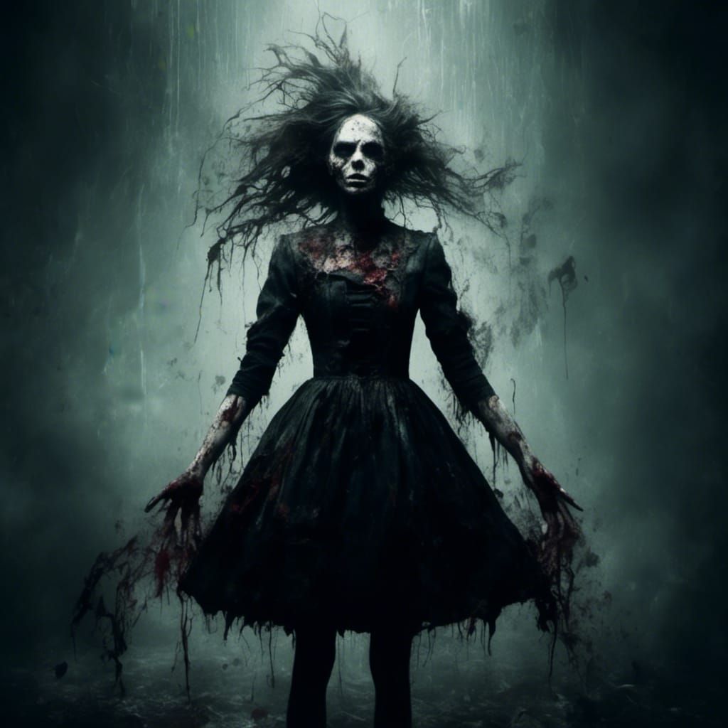 Macabre Girl: Emotions of Fear and Despair