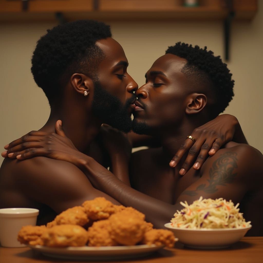 Tender Moment of Black Love and Comfort Food