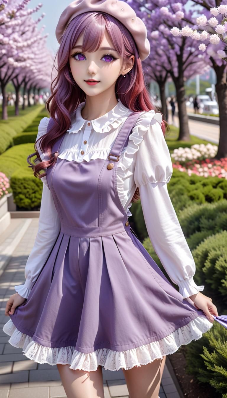 Anime Girls Posing in Seoul's Namsan Park