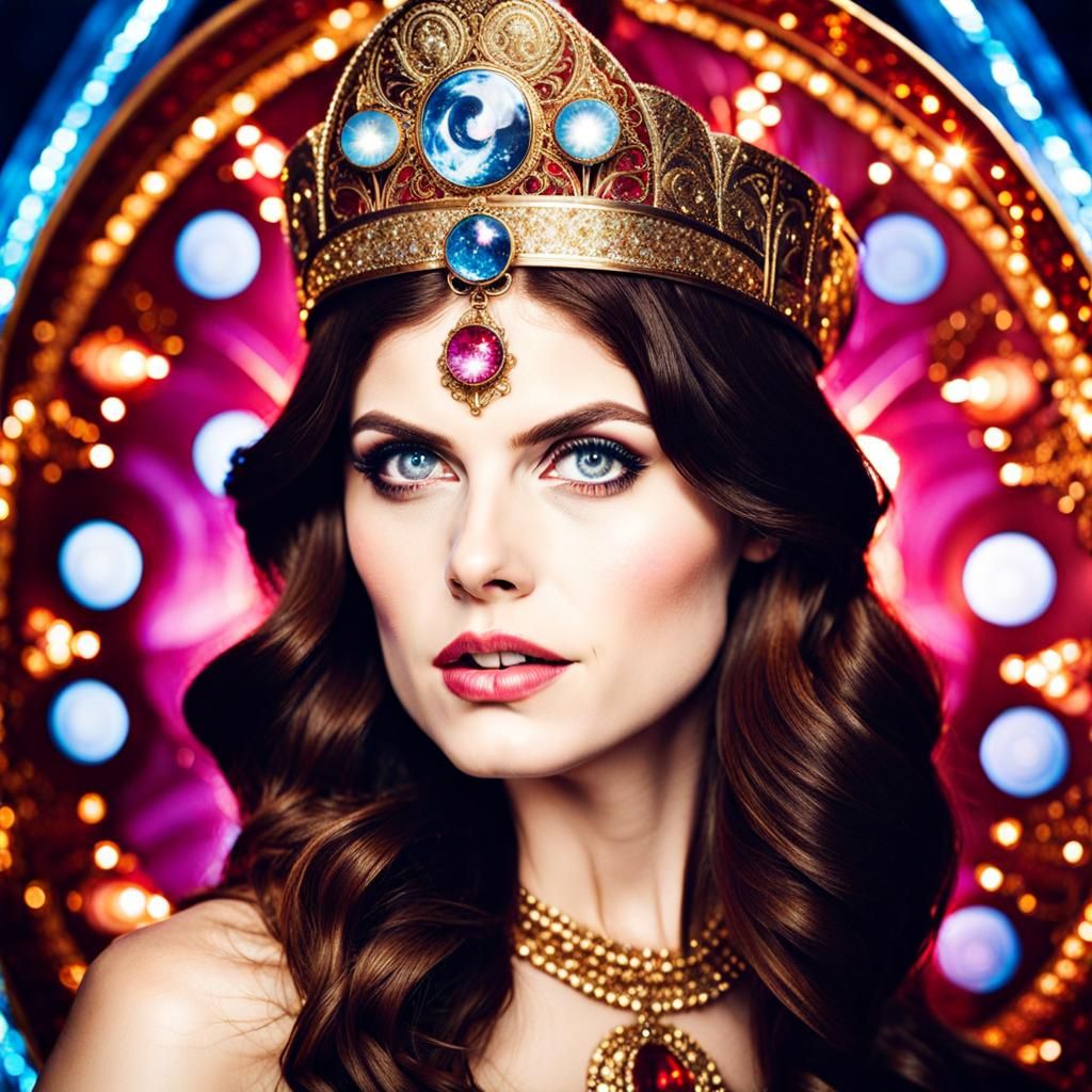 Fantasy Portrait: Alexandra Daddario as Tarot Card Art