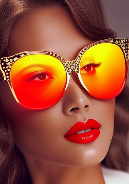 Stylish Woman in Sunglasses Portrait