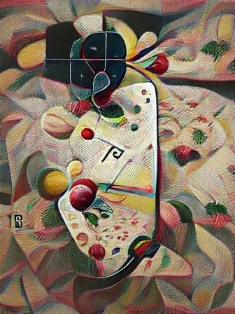 Pi in 3D Kandinsky Style, 8K Render