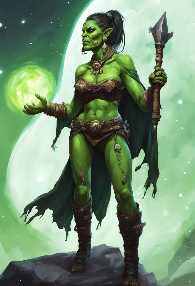 Orc Githyanki Space Pirate in Astral Plane